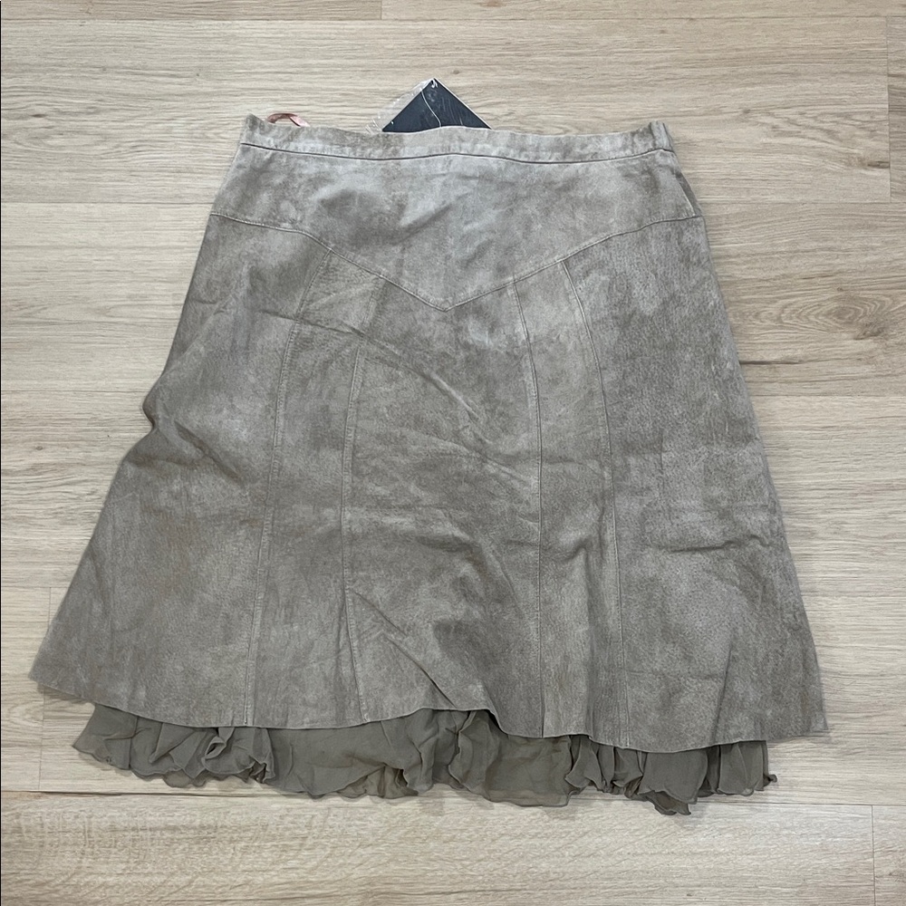 Terry Lewis Classic Luxuries Taupe A-Line Skirt